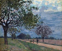 Alfred Sisley Road from Versailles Reproduction – Giclée Canvas/Paper/Stretched