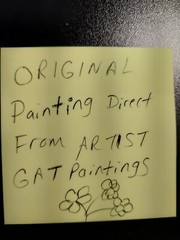 ACEO Original Painting Houses Landscape Art Card ATC