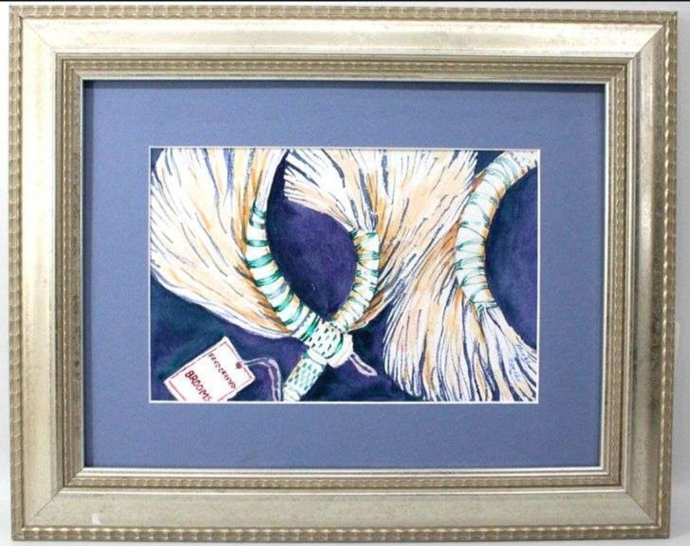 Marge Goethe (American) “Handcrafted in North Carolina” Original Watercolor…