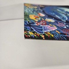 Dolphins ride Finished Acrylic Painting Paint By Number Nautical Ocean 20×16