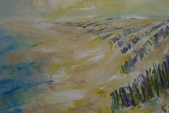 Oil Painting° Sand Dunes North Sea Baltic Sea ° Sea Expressionism Sign Dat. ’72