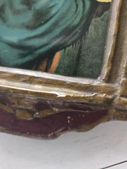 Vtg Florentine Regal Art Co. Chicago USA Gesso Pic Madonna Of The Streets Repro