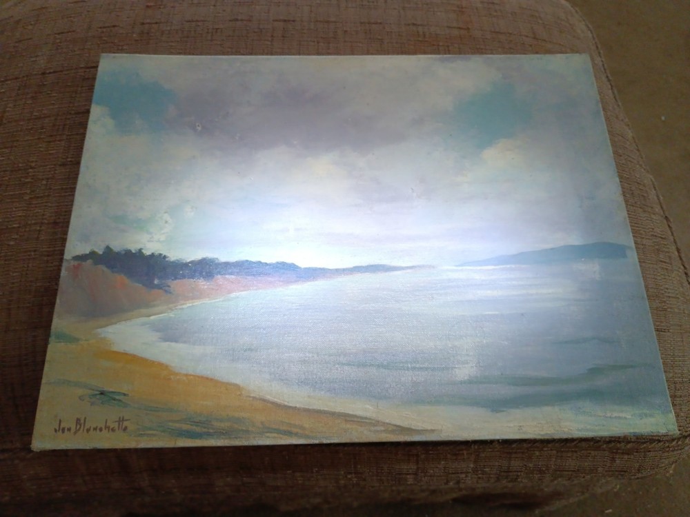 Jon Blanchette Oil Painting Signed 12×16 Canvas Board