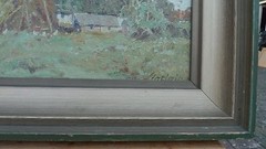 Folke Sinclair (SWE *1877) Farm with Chickens – Falsterbo – Baltic Sea – Oresund