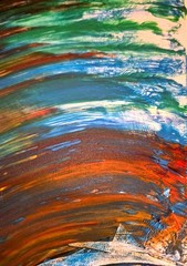 Original Expressive 11×14 Canvas Acrylic Art Signed Abstract Wall Painting A152