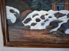 Original oil painting. Measuring 26×20 Signed by artist framed