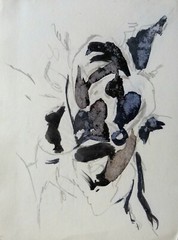 SURREALIST DRAWING original ART potrait people faces direct from artist 24×32 cm