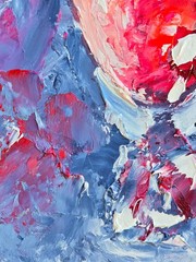 Candy Red Oil Painting 10x15cm Kitchen Art Sweets Painting on Painting Board