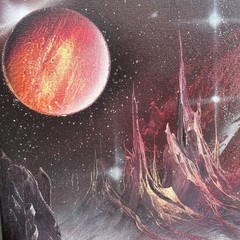 Original Sci-fi Space Art – Spray Paint On Canvas- 16x20in. – 2025