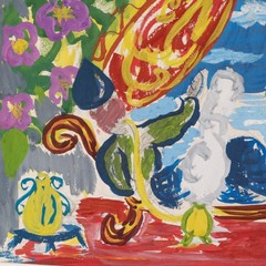 Mid 20th Century Gouache – Theatre Design, Ottoman Scene I