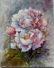 ROSE FANTASY Original 11×14 Oil Floral Painting on Canvas Creative Art R. Klein