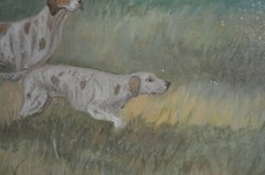 Lovely older Pointer Dogs Painting great artwork
