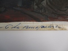 ANTIQUE PAINTING JULES RAUSCHERT WPA AMERICAN MASTER SCIENCE LAB TECHNOLOGY