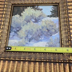 Fine Art Oil Painting Landscape Sage Brush Signed NV Artist Kathryn Grider 10×10