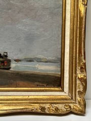 ANTIQUE FRENCH IMPRESSIONISM PAINTING LANDSCAPE MASTERFUL 1910’S CLAUDE FIRMIN