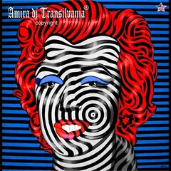 Celebrity Famous Well Known Artist Wall Art Pop Optical Painting Marilyn Monroe
