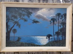 Don D. Brown, Oil On Canvas Painting, A.E. Backus student and business manager
