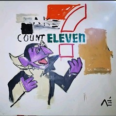Painting Manuel Mané | “7 Eleven Count” | XXL Unique 1/1 | 150x150cm