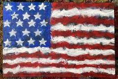 Abstract Art Painting Spray Paint Acrylic Graffiti Art on Canvas Street Artwork
