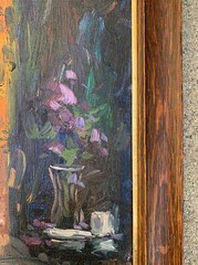 LOVELY PORTRAIT IMPRESSIONIST OIL PAINTING ON CANVAS BOARD. SIGNED