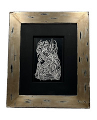 SASCHA BRASTOFF ORIGINAL MID CENTURY SCRATCHBOARD ANTIQUE MCM VINTAGE DRAWING