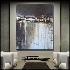 Abstract Painting Modern Canvas Wall Art Large, Framed, Signed, US ELOISExxx