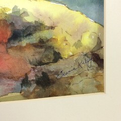 Jeanne Kelly Harbor Markers Martha’s Vineyard Watercolor Painting 11 X 14