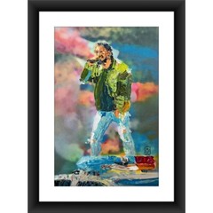 Original Impasto Portrait Kendrick Lamar Rap Music Wall Art Painting 11×17″