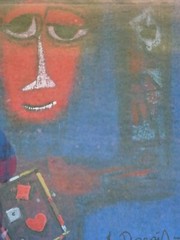 ALFONSAS DARGIS VINTAGE MODERN ABSTRACT OIL PAINTING LITHUANIAN ARTIST