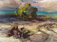 Harry Craig Smith (b.1882-) „Early California Landscape“ Oil Painting on Canvas