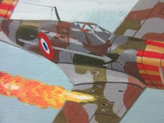 Raymond Waddey Painting F4F Wildcat WWII Combat Pilot Signed W.W. Taylor 18″x24″
