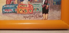 MARGARITO CHEX GUATEMALA OIL ON BOARD PAINTING