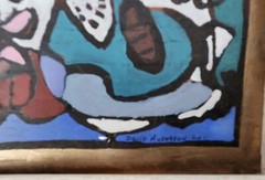Vintage Abstract by David Anderson / ~13×17” / Framed