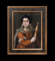 17th Century Italian Old Master Portrait Of Queen Joanne Of Castile (1479-1555)