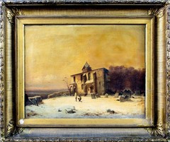 Carl Hilgers (German,1818-1890) oil painting antique 153233