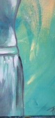 Male torso, bodybuilding on canvas, painted male torso, art