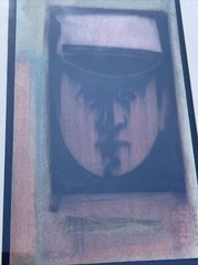 Mid Century Painting Abstract PORTRAIT ROBERT BERG CALIFORNIA SDSU Vintage 1968