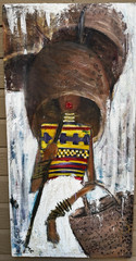 Selome Mureta Addis Ababa Ethiopia Painting AFRICA WOMANHOOD 31×16 in