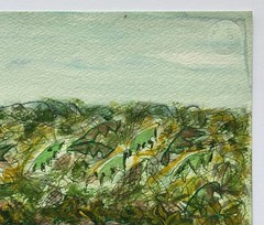 Patricia Butler PAB Original Painting Naive Tropical Hous Haiti Puerto Rico 2000