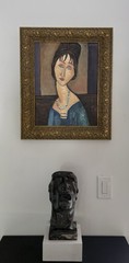 Amedeo Modigliani 1824-1920 Oil on Canva In The Style Of Painting Signed