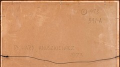 Richard Anuszkiewicz „Untitled“ 1973 | Original Acrylic Painting on Board 24×18″