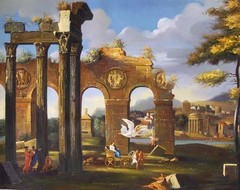 Thomas Blanchet-Palace Remain Repro Oil Painting – size 36″x28″