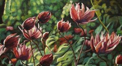 Oil painting Peonies Ukrainian painter original art