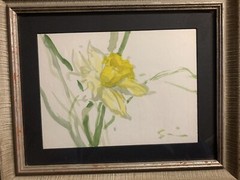 GISSON Andre /1921-2003 / American unique Watercolor drawing signed,Framed w COA