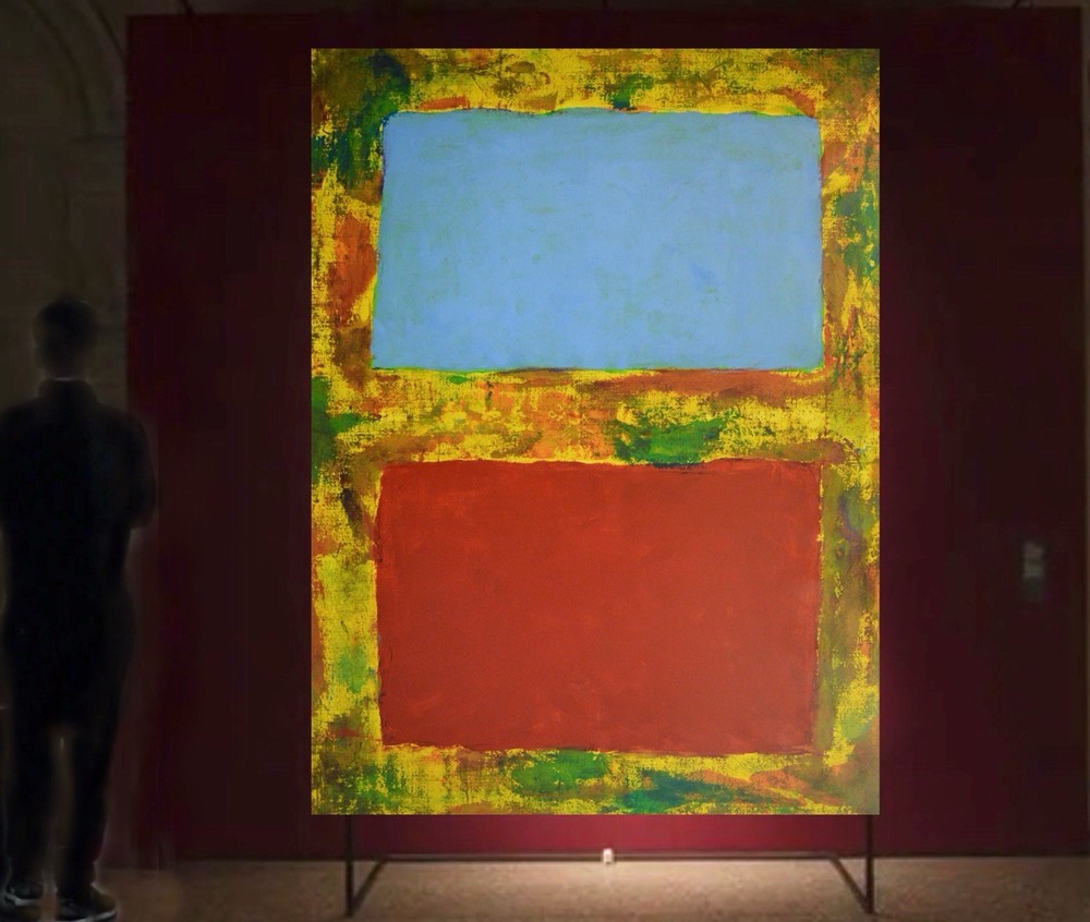 Mark Rothko Style Giant Canvas Painting 84”X62” (7 Foot) Abstract Modern XL XXL