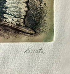 Parrata. Chalcography. Penacho, ca 1975. Original signed. Numbered