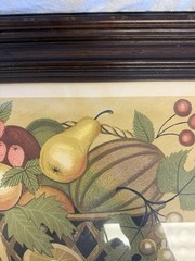 theorem painting reproduction fruit basket folk art framed
