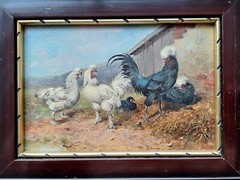 Hanger Max 1874 Munich 1941 Fürstenfeldbruck chicken coop ornamental chickens crested chickens