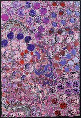 Rachael Nambula. Authentic Aboriginal Art. Size 90cm x 60cm,Pencil Yam