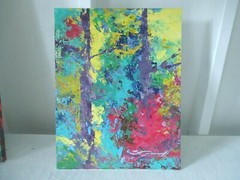 PAINTING Expressive STEVEN GRAFF „Through to Light“ 18″H x 14″W signed canvas